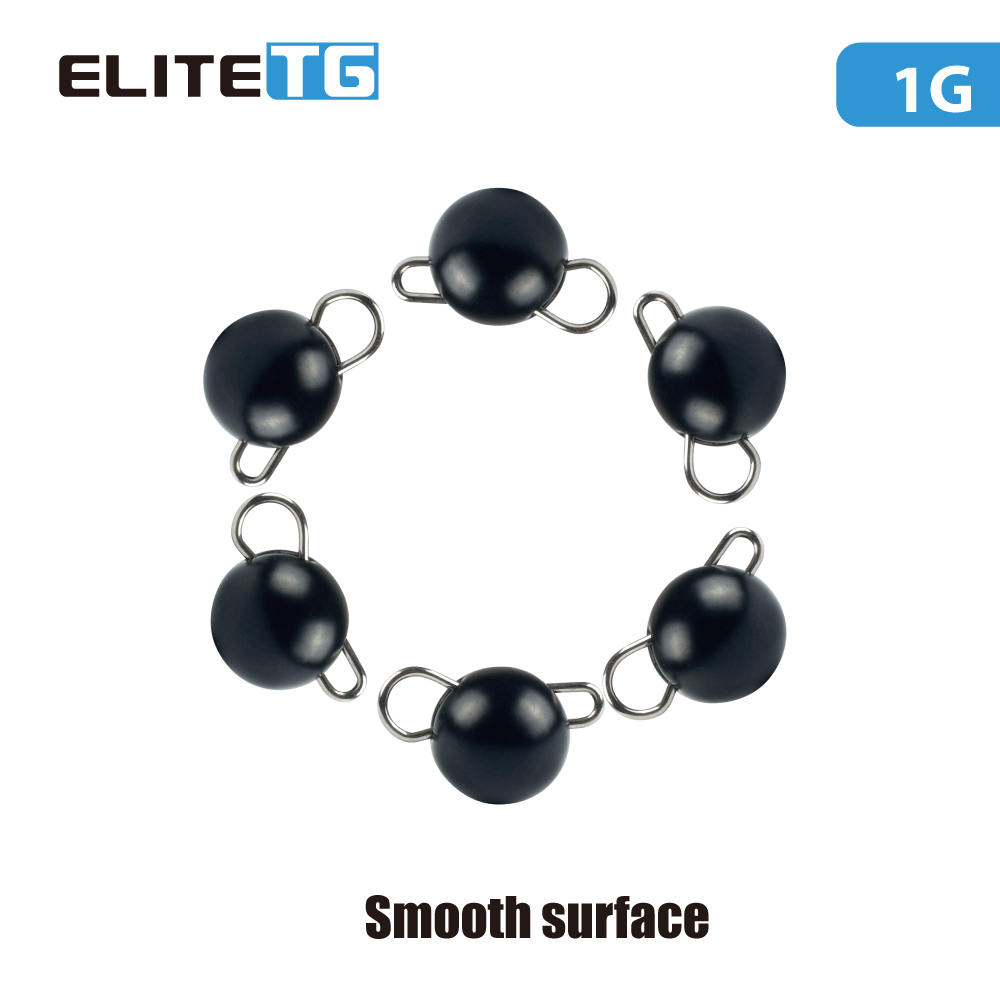 Tungsten Sinkers - Elite TG 10 Adet Siyah Cheburashka