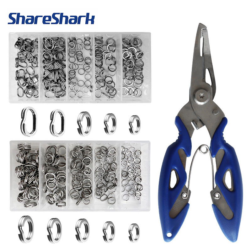 Fishing Equipment Tackle - ShareShark 200 adet Paslanmaz Çelik Bölünmüş