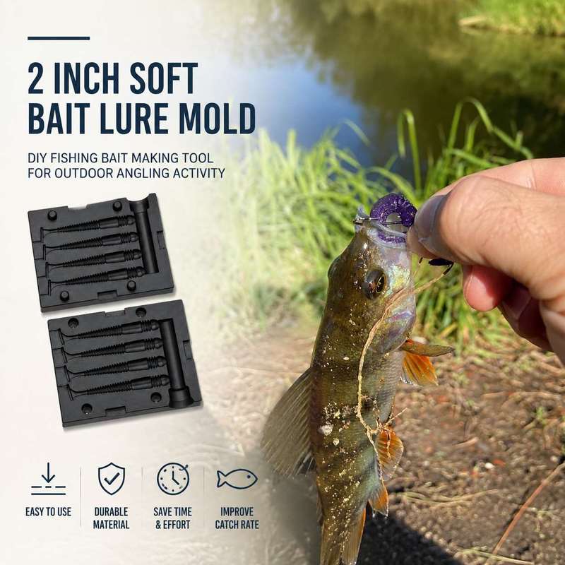2 İnç Yumuşak Yem Kalıbı DIY B - Fishing Equipment Tackle incelemesi ve fiyatı